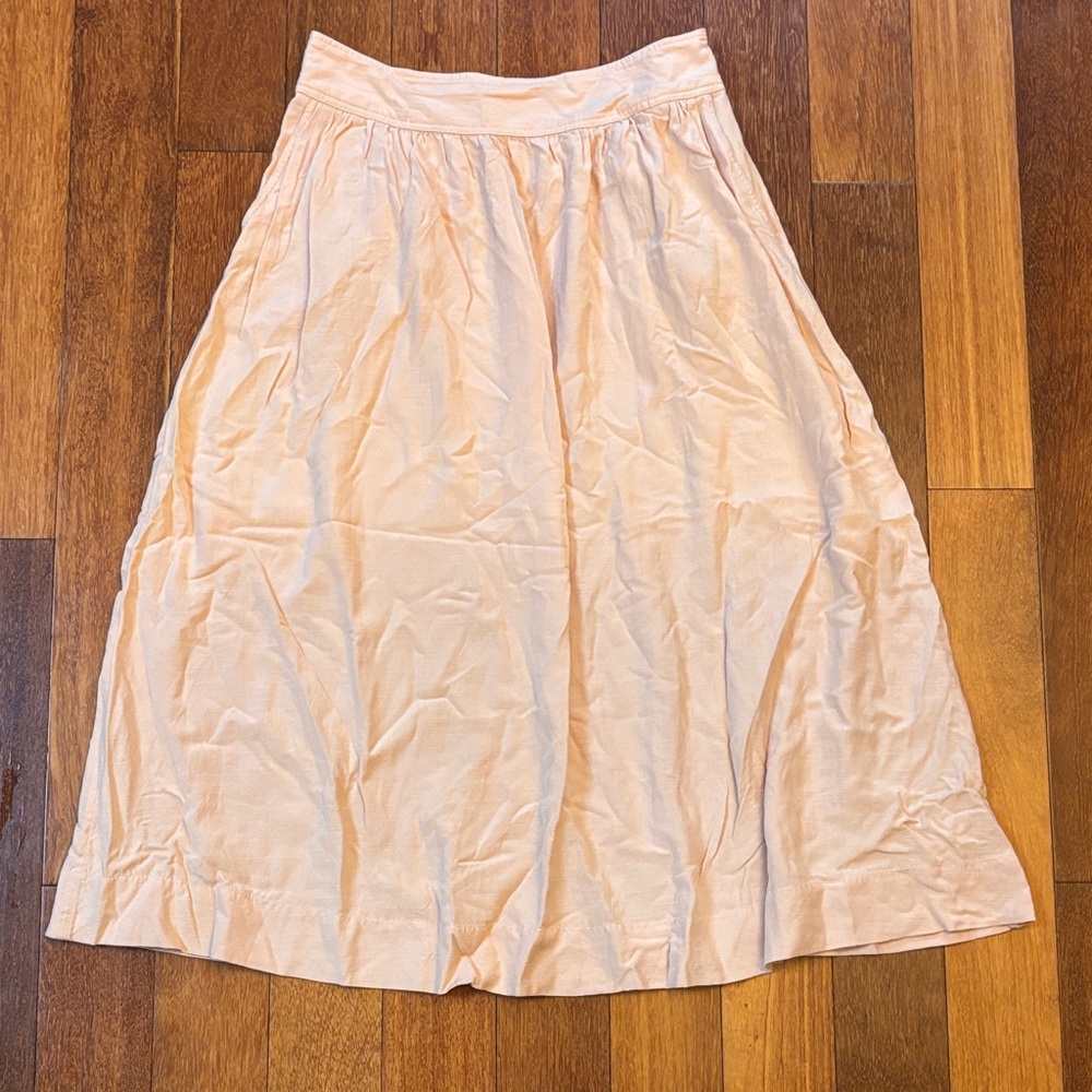 GAP Light Pink A-Line Midi Skirt